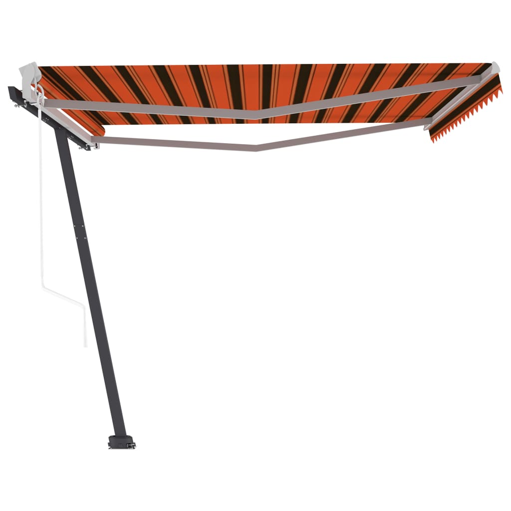 Luifel vrijstaand automatisch 400x300 cm oranje en bruin - Griffin Retail