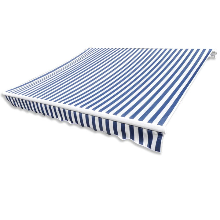 Luifeldoek 3x2,5 m canvas blauw en wit - Griffin Retail