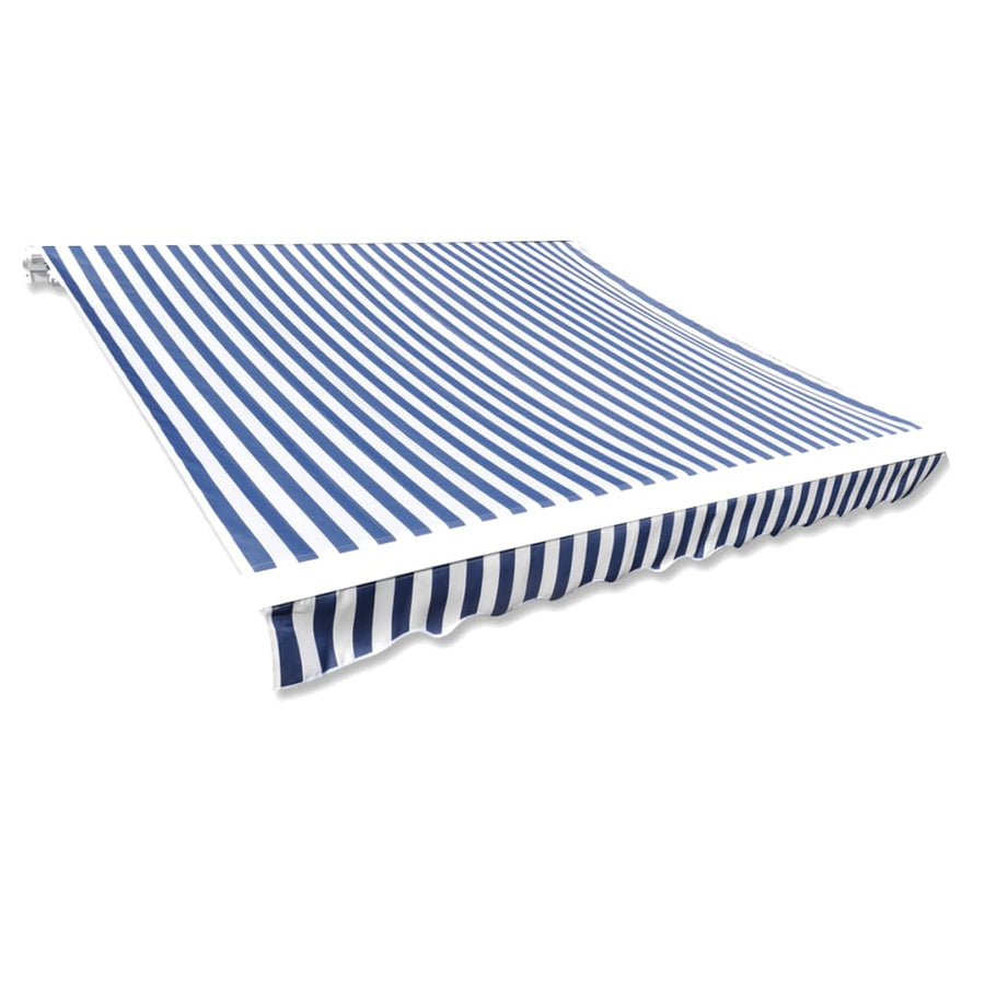 Luifeldoek 3x2,5 m canvas blauw en wit - Griffin Retail