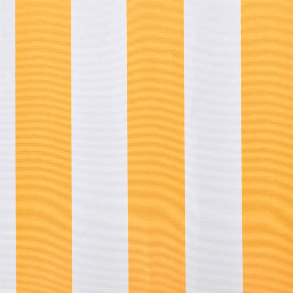 Luifeldoek 4x3 m canvas zonnebloemgeel en wit - Griffin Retail