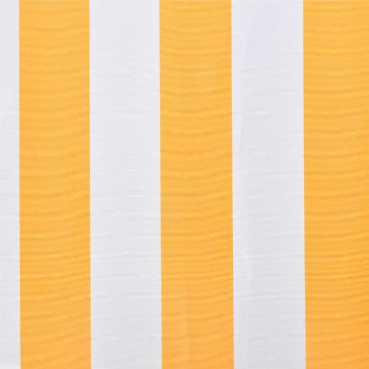Luifeldoek 4x3 m canvas zonnebloemgeel en wit - Griffin Retail