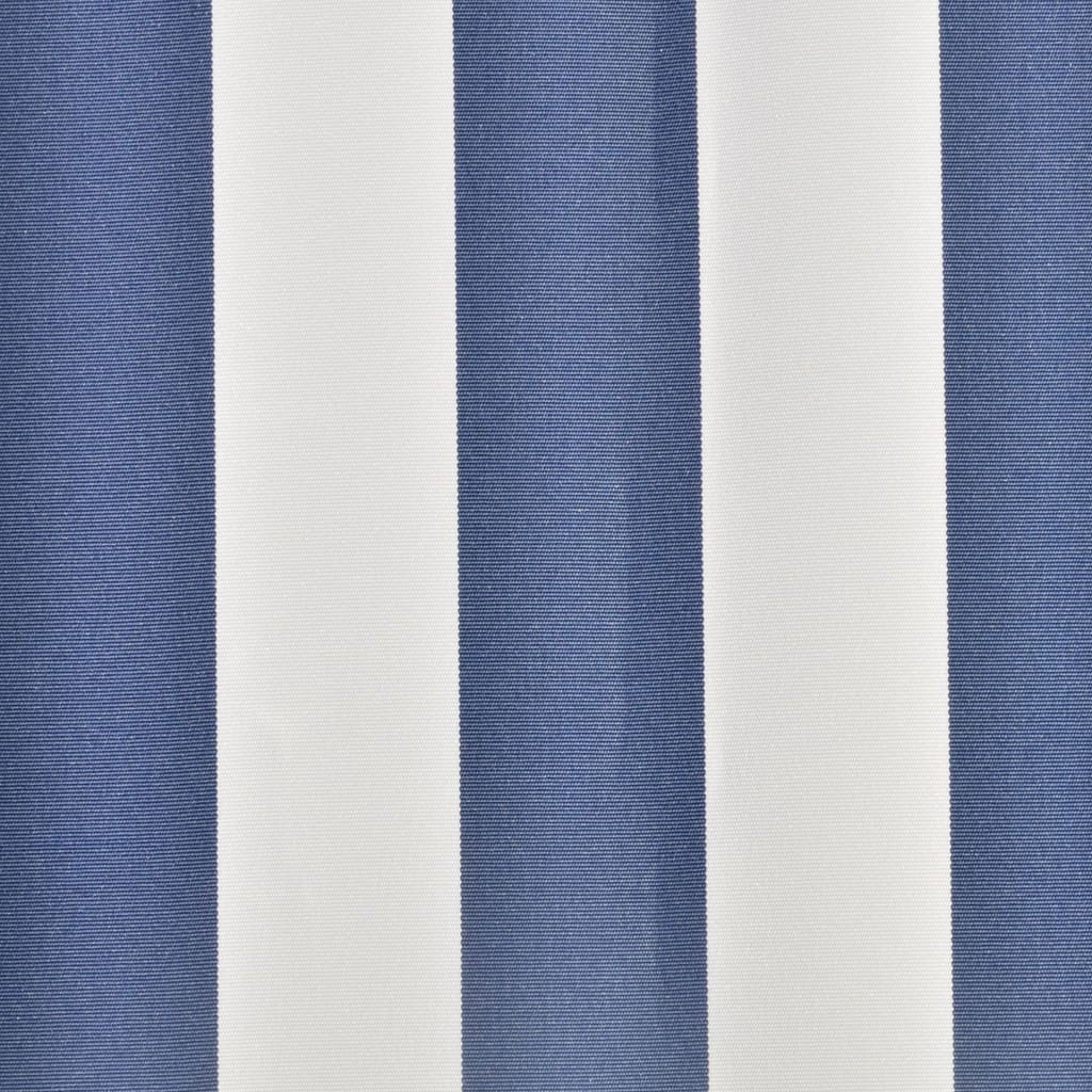 Luifeldoek 6x3 m canvas blauw en wit - Griffin Retail