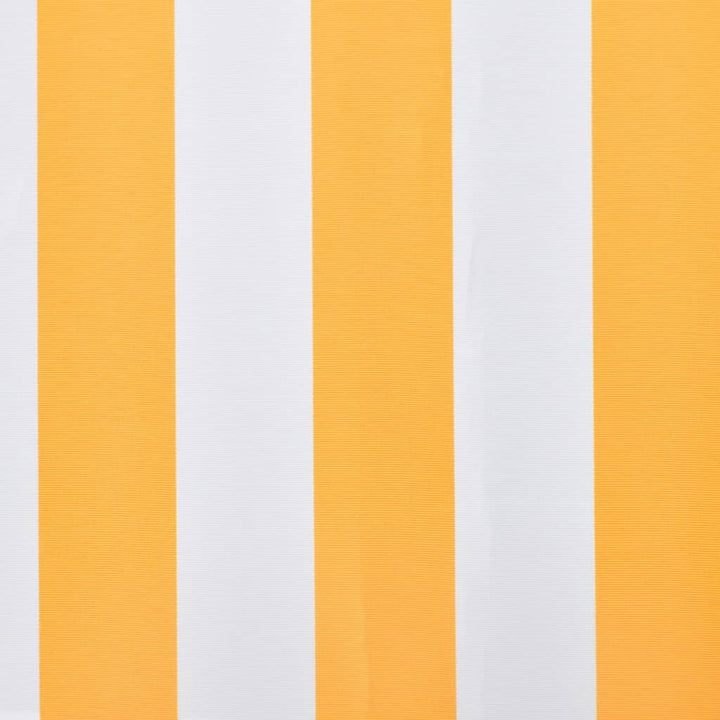Luifeldoek 6x3 m canvas zonnebloemgeel en wit - Griffin Retail