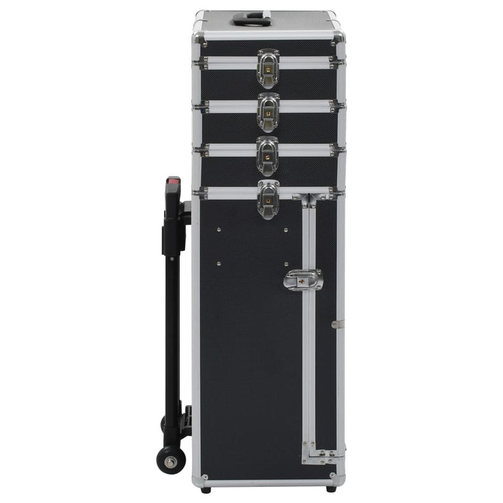 Make-up trolley aluminium zwart - Griffin Retail