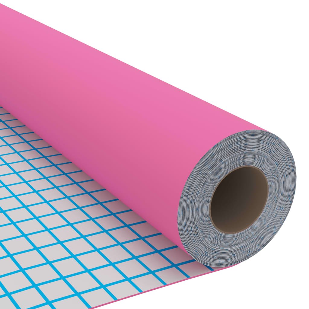 Meubelfolie zelfklevend 500x90 cm PVC hoogglans roze - Griffin Retail