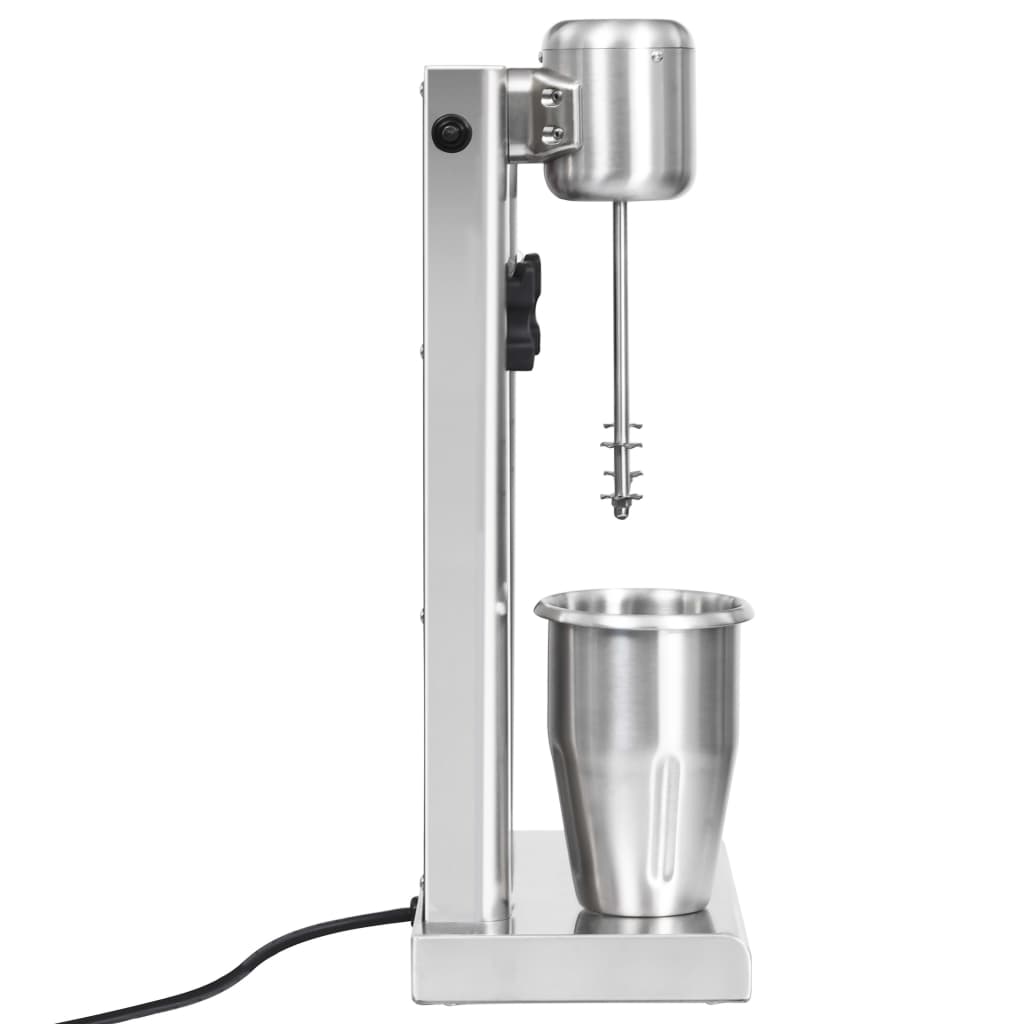 Milkshake mixer met dubbele bekers roestvrij staal 2 L - Griffin Retail