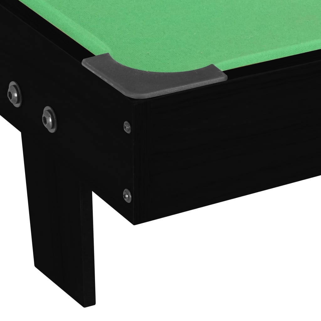 Minipooltafel 3 Feet 92x52x19 cm zwart en groen - Griffin Retail