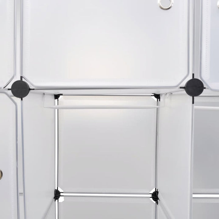 Modulaire kast met 14 compartimenten wit 37 x 146 x 180,5 cm - Griffin Retail