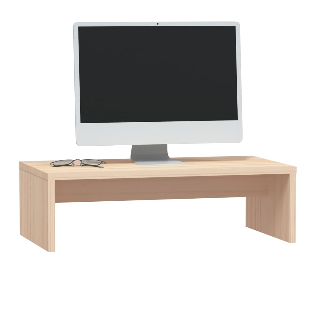 Monitorstandaard 50x27x15 cm massief grenenhout - Griffin Retail