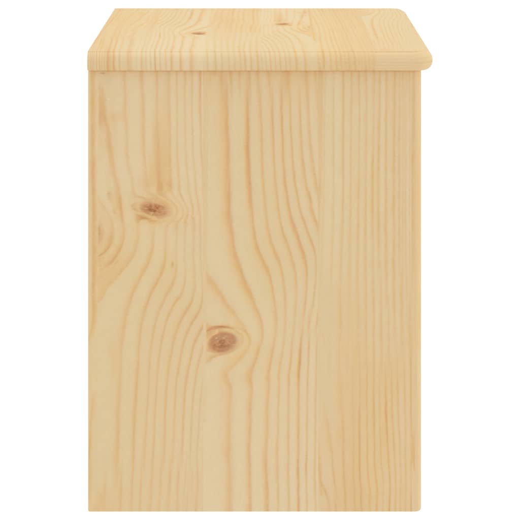 Nachtkastje 35x30x40 cm massief grenenhout lichthoutkleurig - Griffin Retail