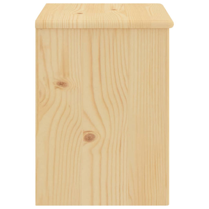 Nachtkastje 35x30x40 cm massief grenenhout lichthoutkleurig - Griffin Retail