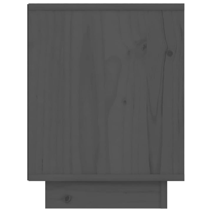 Nachtkastje 40x30x40 cm massief grenenhout grijs - Griffin Retail