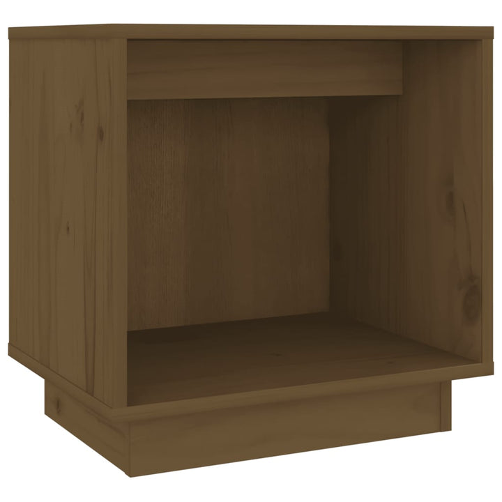 Nachtkastje 40x30x40 cm massief grenenhout honingbruin - Griffin Retail