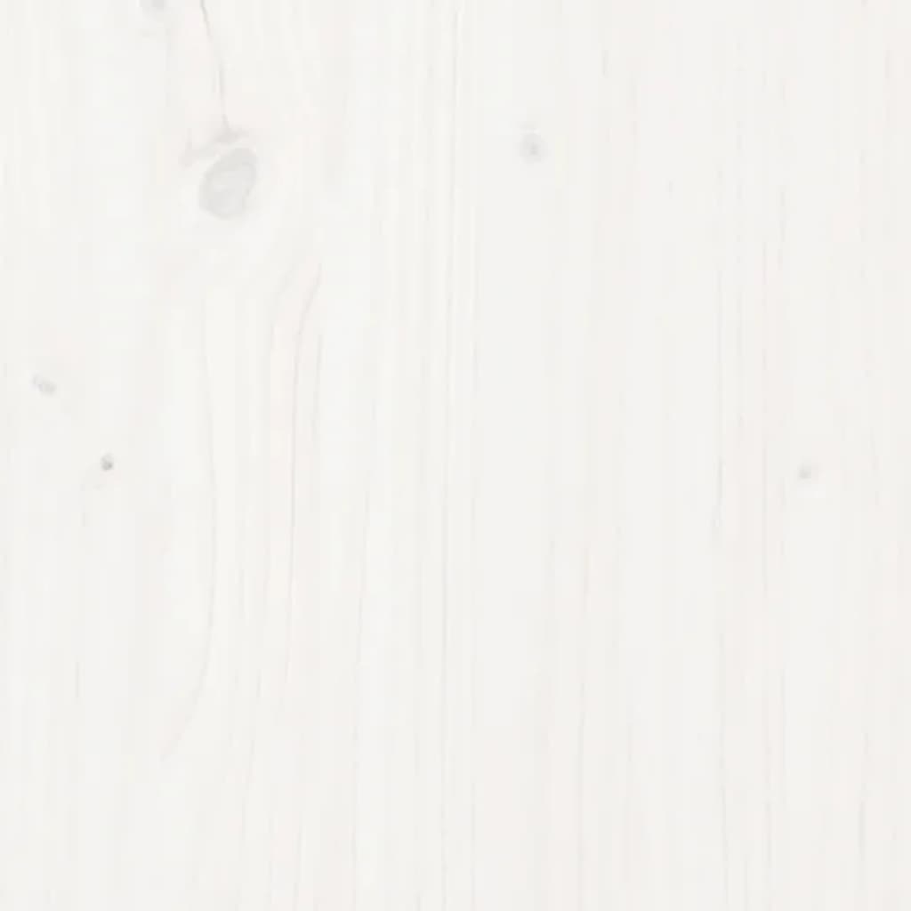 Nachtkastje 40x30x40 cm massief grenenhout wit - Griffin Retail