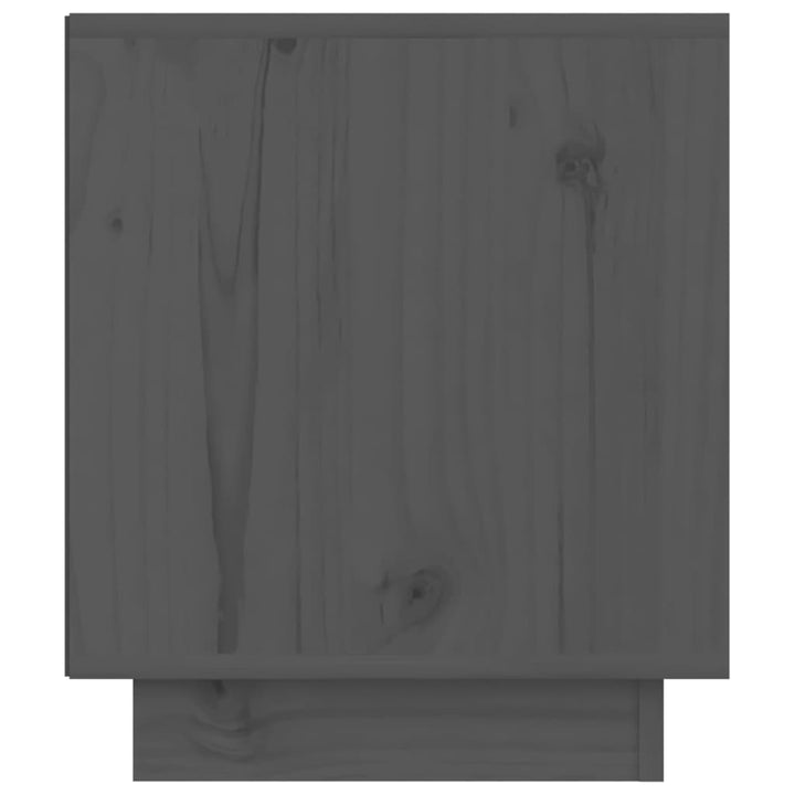 Nachtkastje 40x34x40 cm massief grenenhout grijs - Griffin Retail