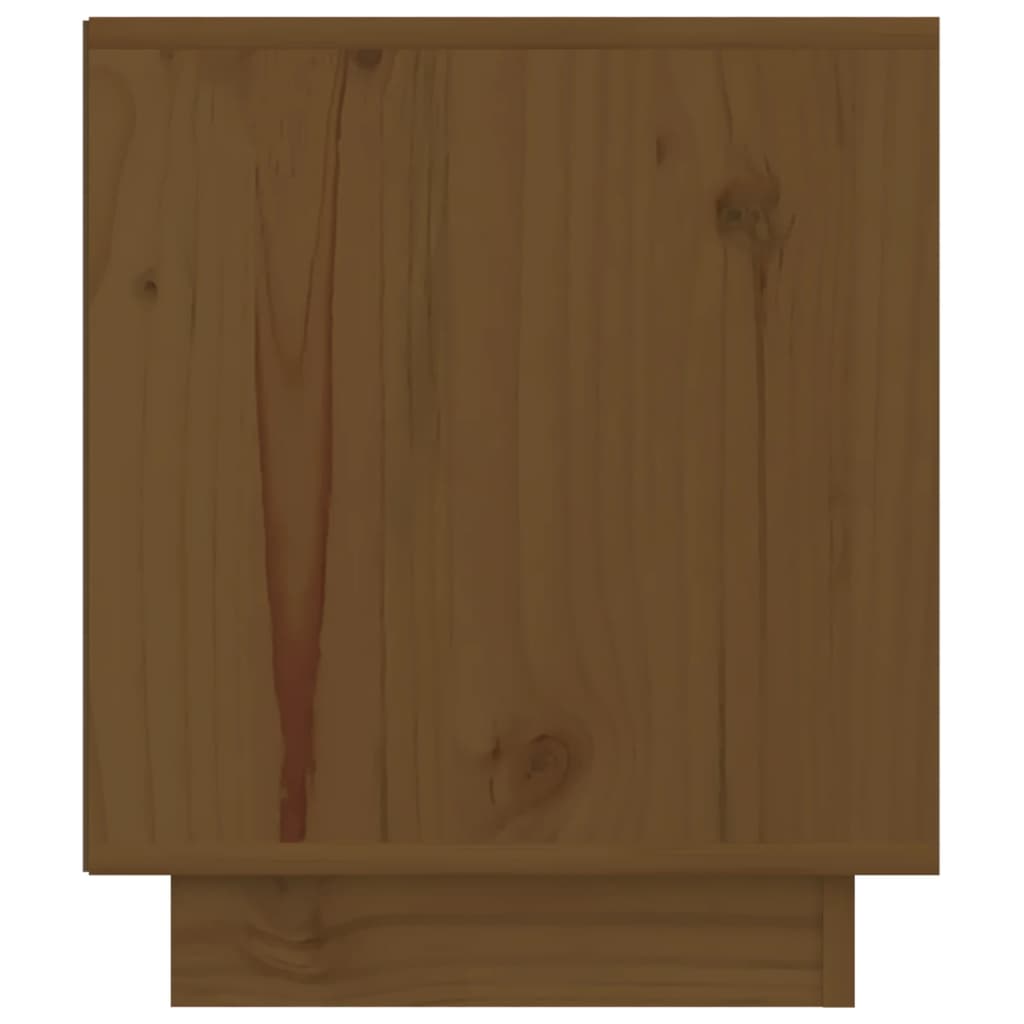 Nachtkastje 40x34x40 cm massief grenenhout honingbruin - Griffin Retail
