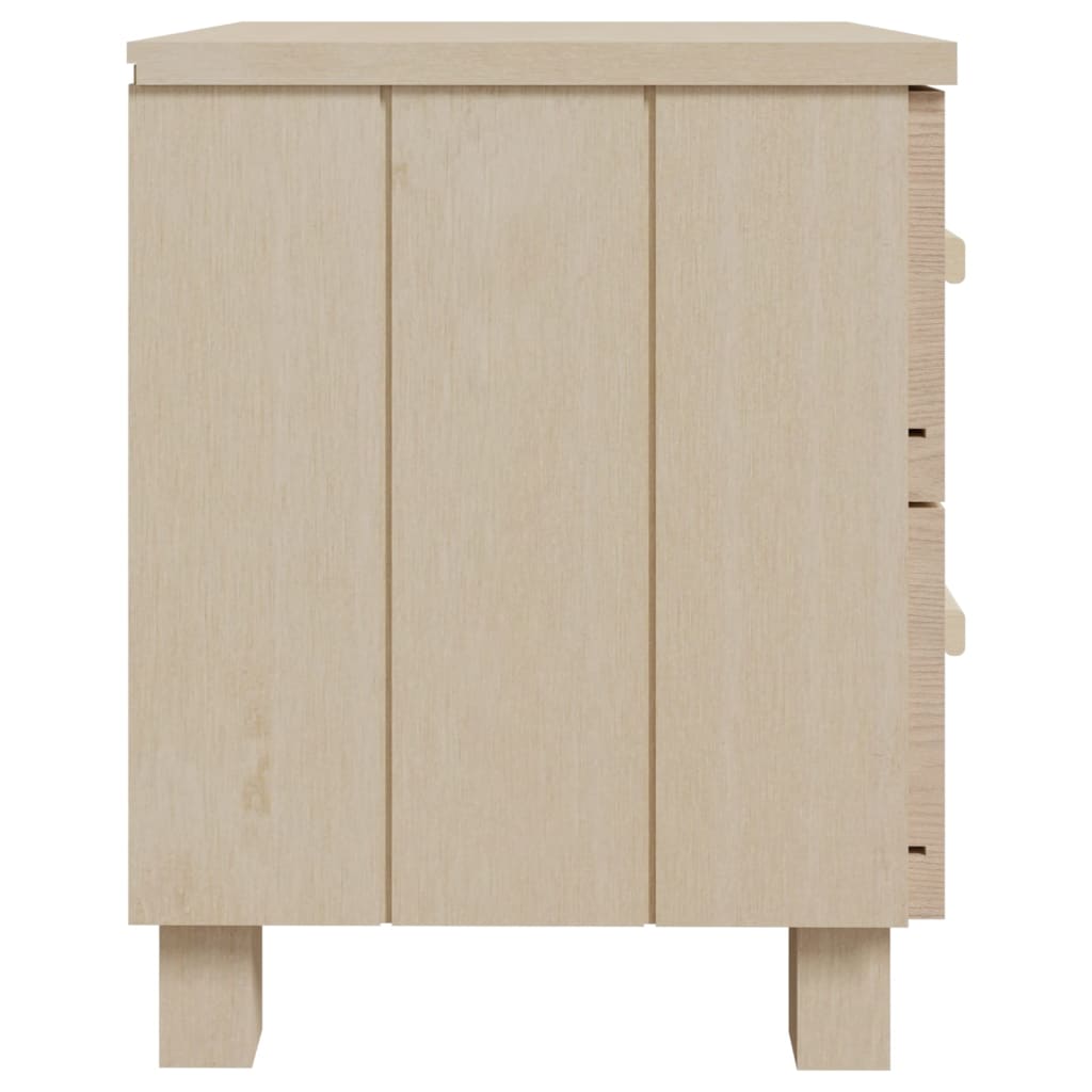 Nachtkastje 40x35x44,5 cm massief grenenhout honingbruin - Griffin Retail