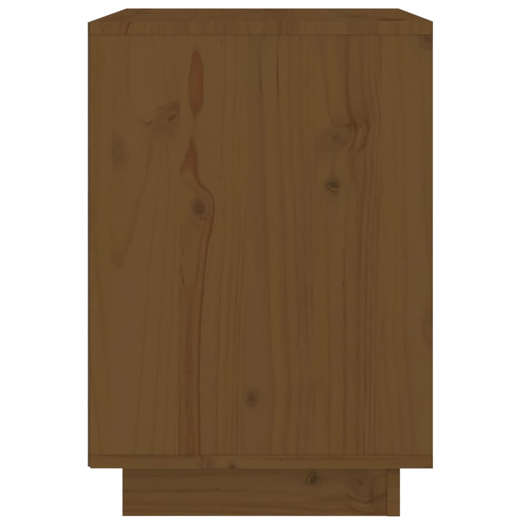Nachtkastje 40x35x50 cm massief grenenhout honingbruin - Griffin Retail