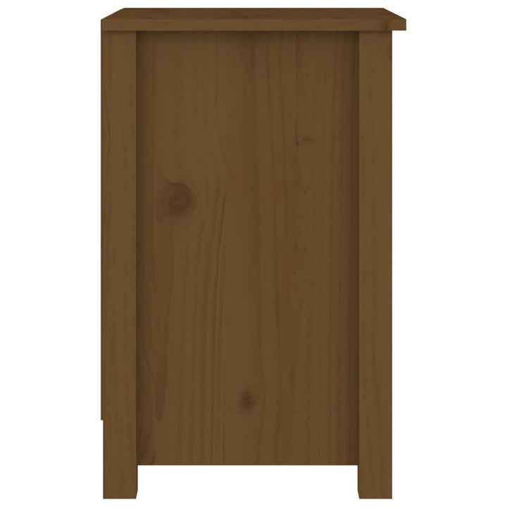 Nachtkastje 40x35x55 cm massief grenenhout honingbruin - Griffin Retail