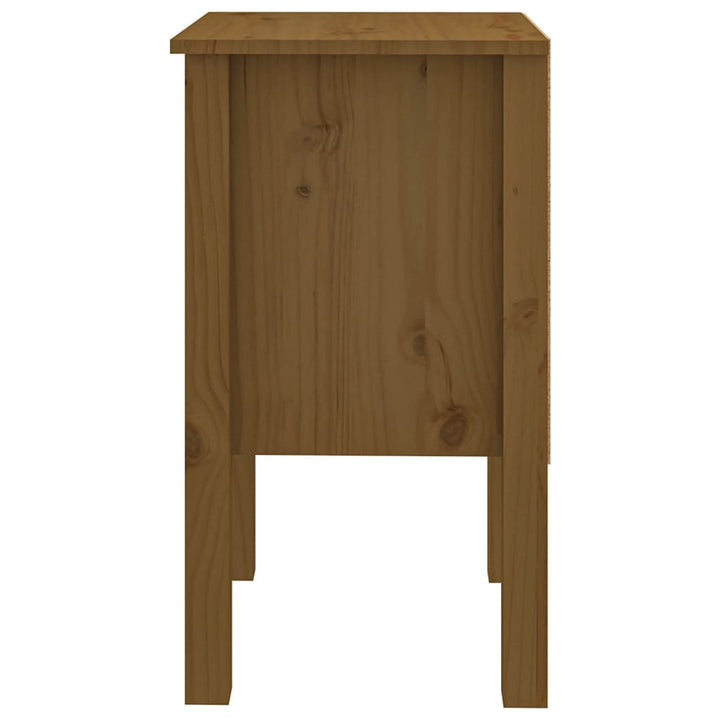 Nachtkastje 40x35x61,5 cm massief grenenhout honingbruin - Griffin Retail