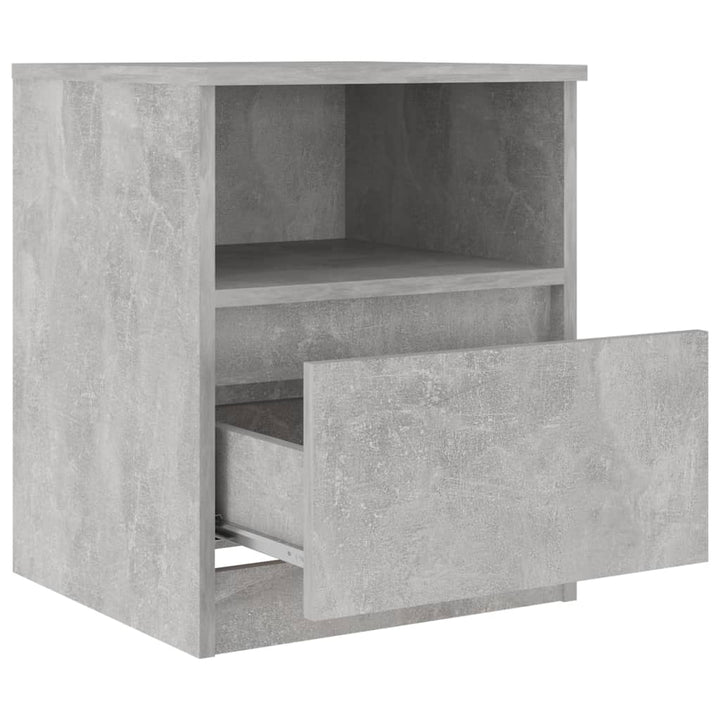Nachtkastje 40x40x50 cm spaanplaat betongrijs - Griffin Retail