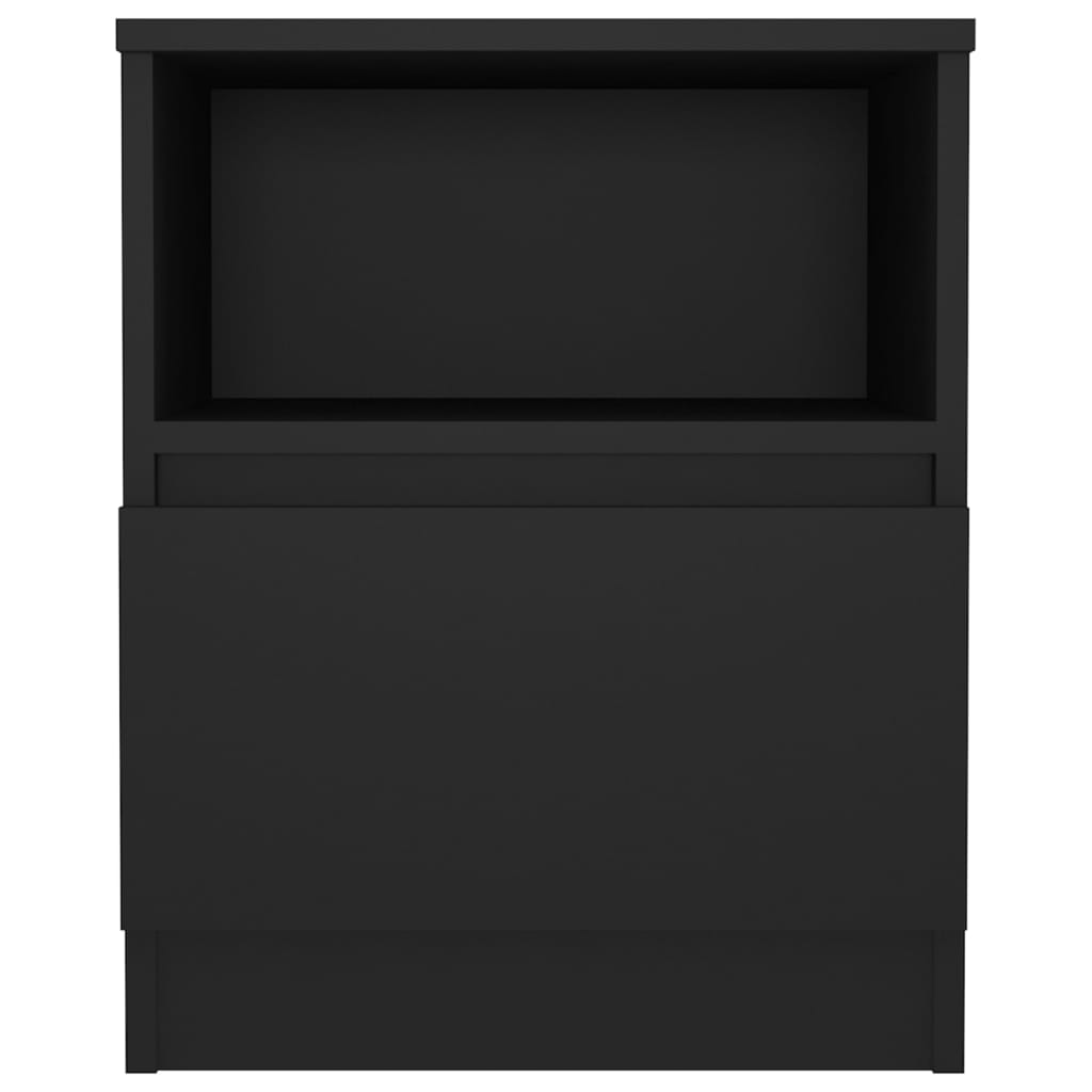 Nachtkastje 40x40x50 cm spaanplaat zwart - Griffin Retail