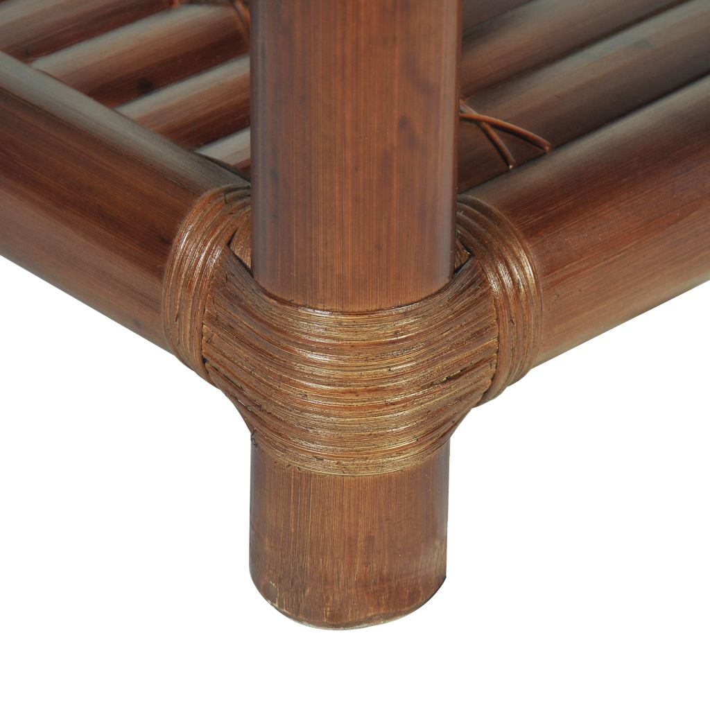 Nachtkastje 45x45x40 cm bamboe donkerbruin - Griffin Retail