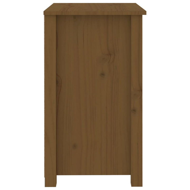 Nachtkastje 50x35x61,5 cm massief grenenhout honingbruin - Griffin Retail