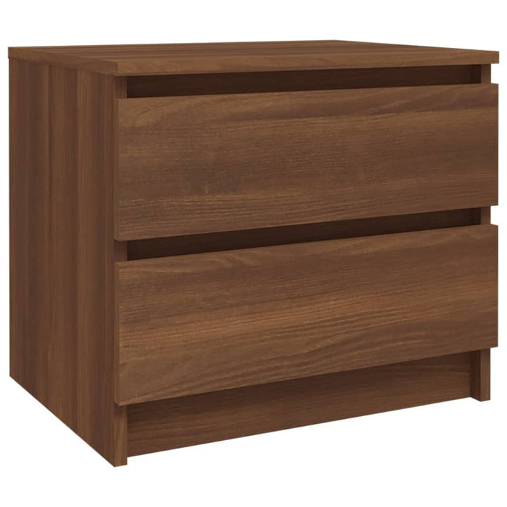 Nachtkastje 50x39x43,5 cm bewerkt hout bruineikenkleurig - Griffin Retail