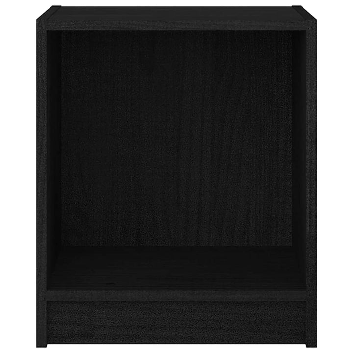 Nachtkastjes 2 st 35,5x33,5x41,5 cm massief grenenhout zwart - Griffin Retail