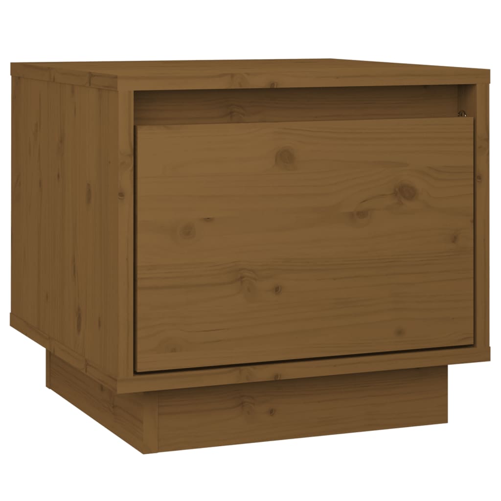 Nachtkastjes 2 st 35x34x32 cm massief grenenhout honingbruin - Griffin Retail