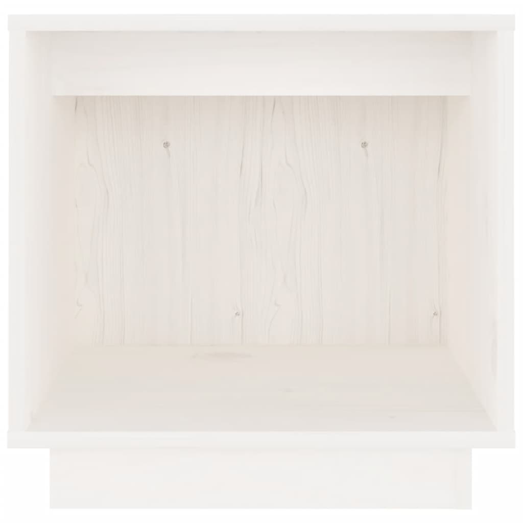 Nachtkastjes 2 st 40x30x40 cm massief grenenhout wit - Griffin Retail