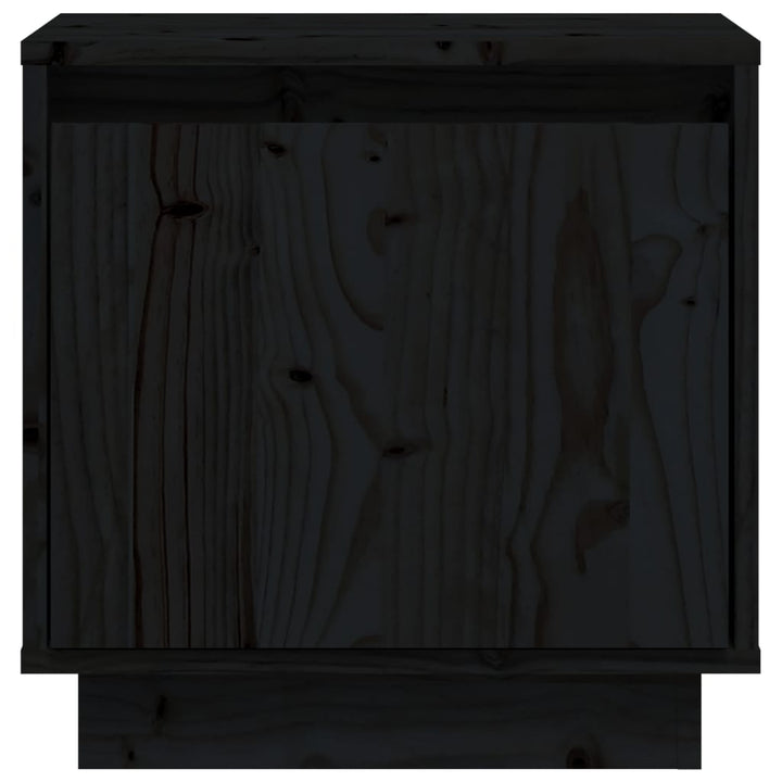 Nachtkastjes 2 st 40x30x40 cm massief grenenhout zwart - Griffin Retail