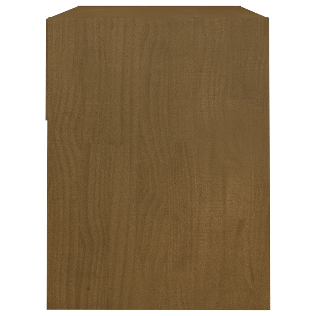 Nachtkastjes 2 st 40x31x40 cm massief grenenhout honingbruin - Griffin Retail