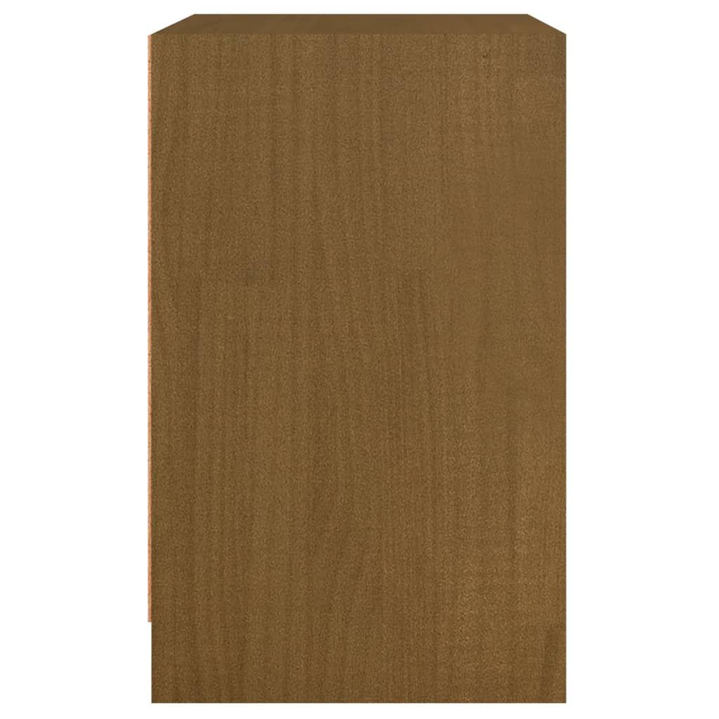 Nachtkastjes 2 st 40x31x50 cm massief grenenhout honingbruin - Griffin Retail
