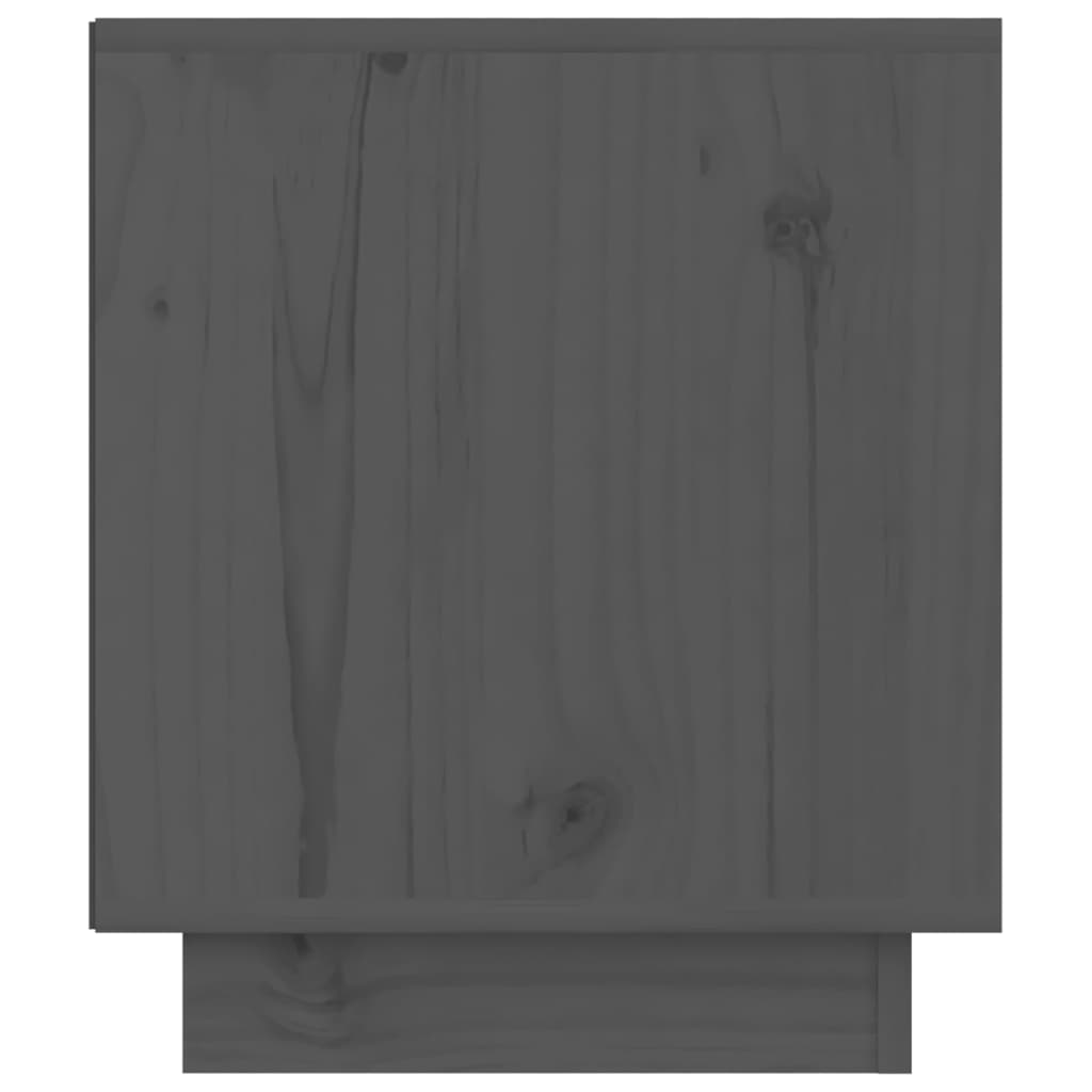 Nachtkastjes 2 st 40x34x40 cm massief grenenhout grijs - Griffin Retail