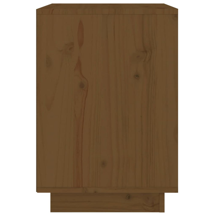 Nachtkastjes 2 st 40x35x50 cm massief grenenhout honingbruin - Griffin Retail