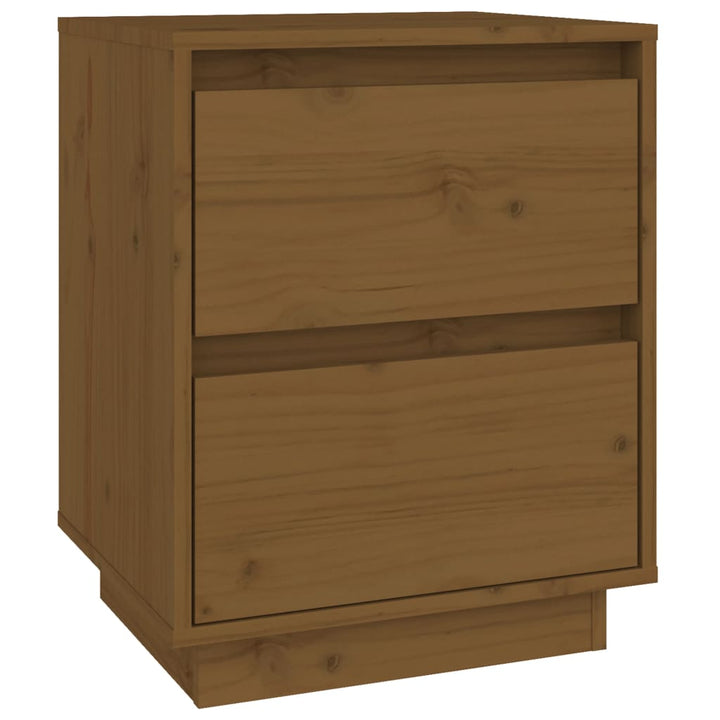 Nachtkastjes 2 st 40x35x50 cm massief grenenhout honingbruin - Griffin Retail