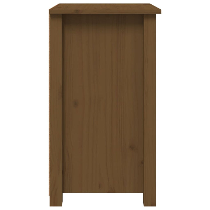 Nachtkastjes 2 st 40x35x61,5 cm massief grenenhout honingbruin - Griffin Retail