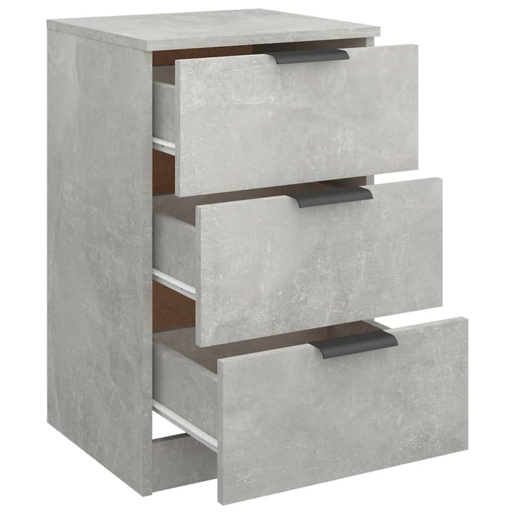 Nachtkastjes 2 st 40x36x65 cm betongrijs - Griffin Retail