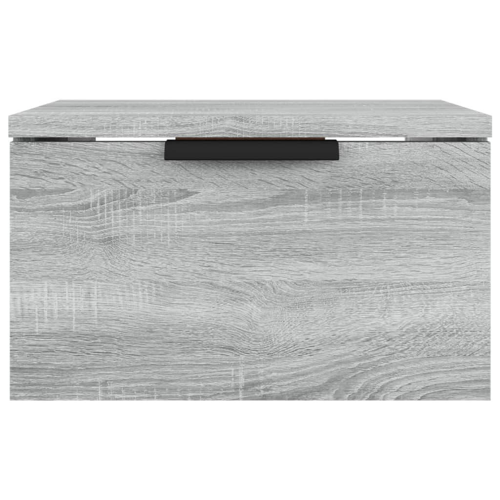 Nachtkastjes 2 st wandgemonteerd 34x30x20 cm grijs sonoma eiken - Griffin Retail