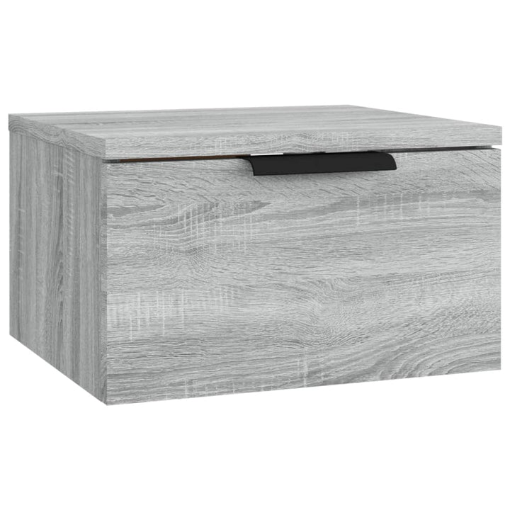 Nachtkastjes 2 st wandgemonteerd 34x30x20 cm grijs sonoma eiken - Griffin Retail