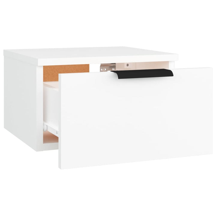 Nachtkastjes 2 st wandgemonteerd 34x30x20 cm wit - Griffin Retail