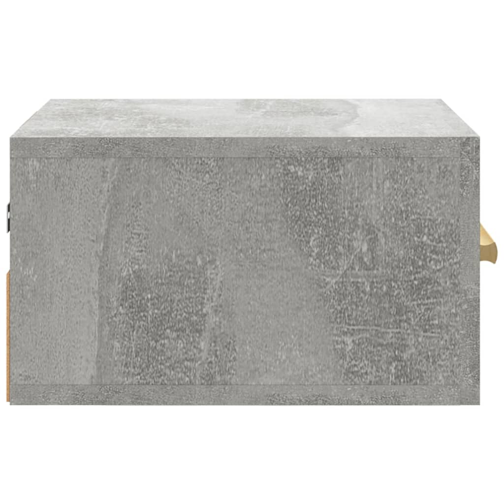 Nachtkastjes 2 st wandgemonteerd 35x35x20 cm betongrijs - Griffin Retail