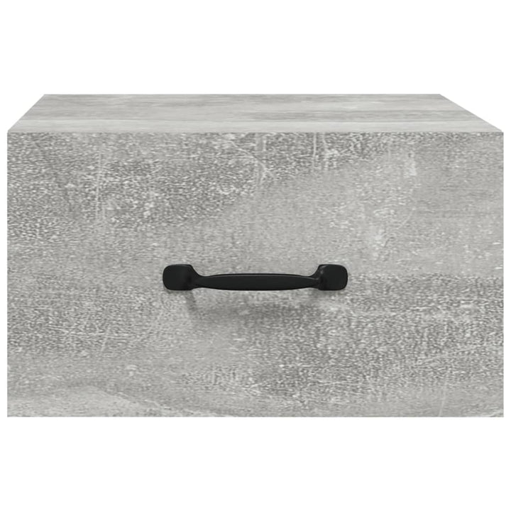 Nachtkastjes 2 st wandgemonteerd 35x35x20 cm betongrijs - Griffin Retail