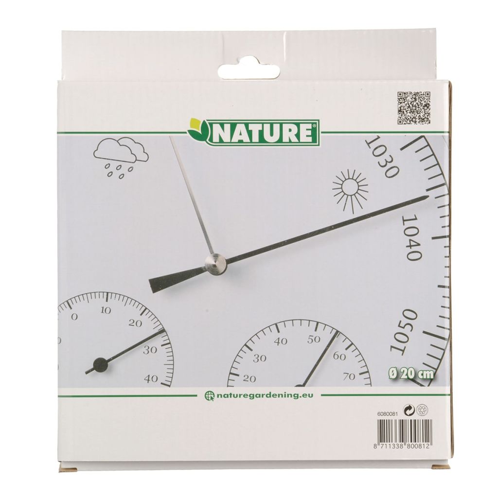 Nature 3-in-1 Barometer met thermometer en hygrometer 20 cm 6080081 - Griffin Retail