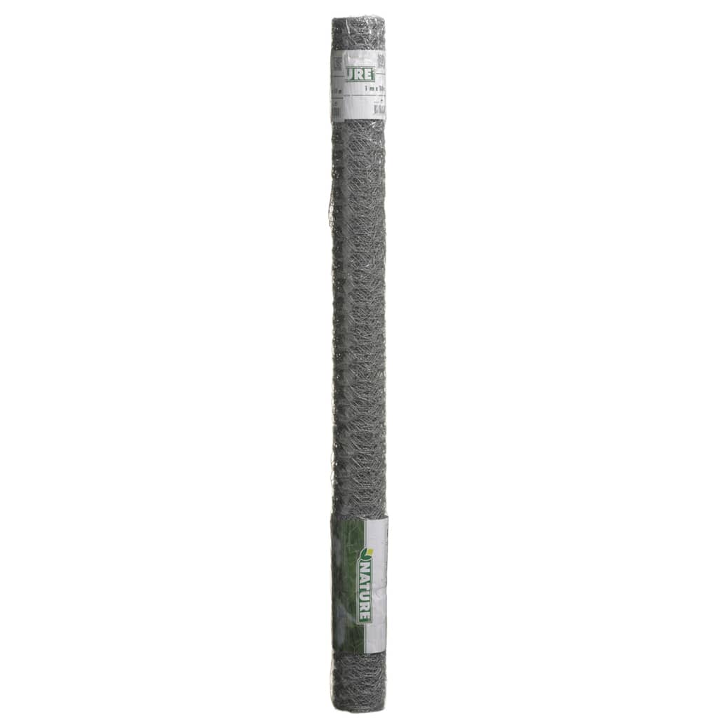 Nature Gaas zeshoekig 1x10 m 25 mm gegalvaniseerd staal - Griffin Retail