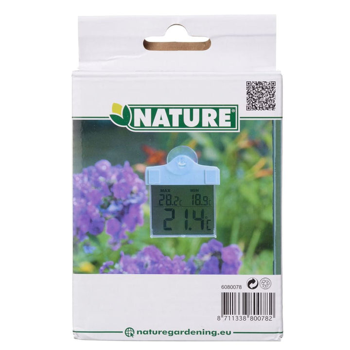 Nature Raamthermometer digitaal 13x10x3 cm 6080078 - Griffin Retail