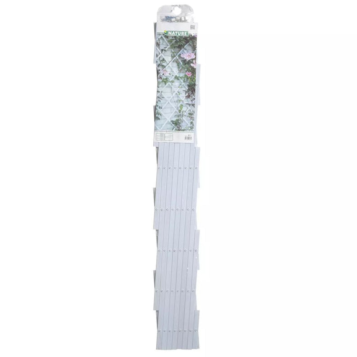 Nature Tuinlatwerk 100x200 cm PVC wit 6040703 - Griffin Retail