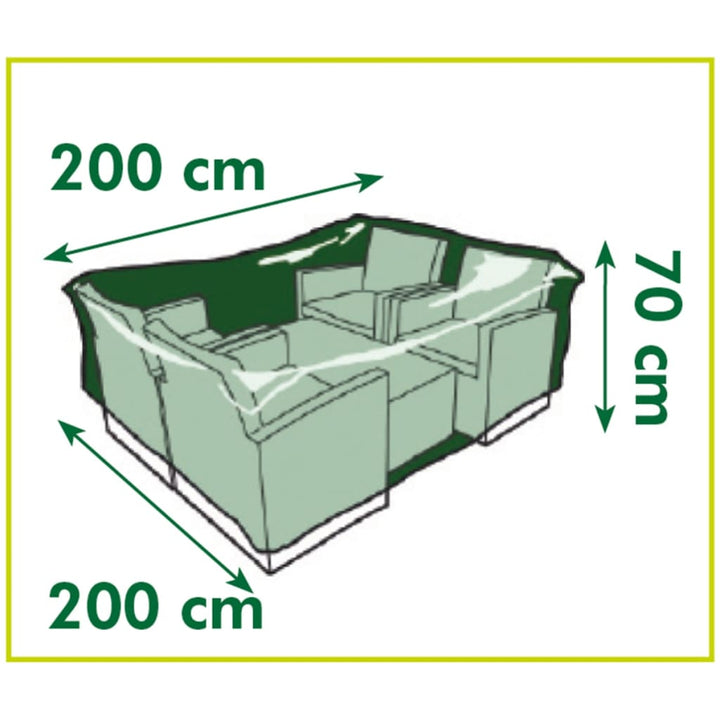 Nature Tuinmeubelhoes voor lage tafel en stoelen 200x200x70 cm - Griffin Retail